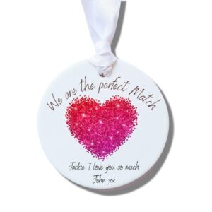 Personalised Perfect Match Ceramic Decoration