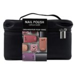Vanity Organizer of black nail polish - 16pcs