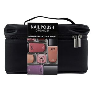 Vanity Organizer of black nail polish - 16pcs