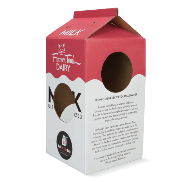 Mega Milk Carton - Cardboard Box Playhouse For Cats