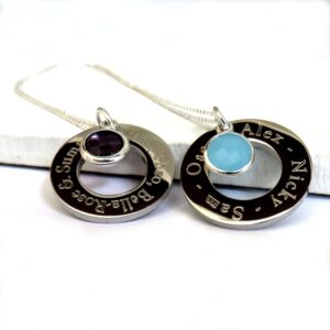 Personalised Infinity Birthstone Necklace