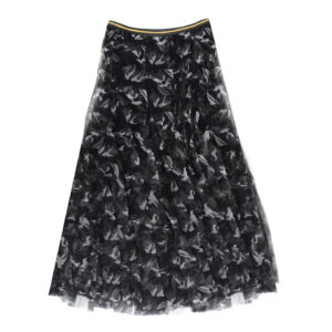 Tulle Layer Skirt in Black Camo