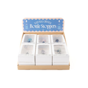 Crystal Bottle Stoppers - Display Box - 12 Units