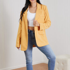 Trend Notes Self Made Blazer in Tangerine